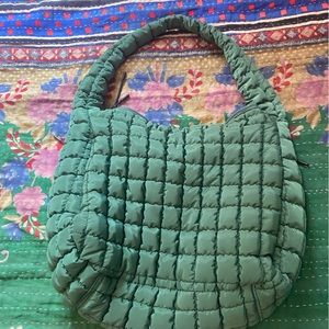 Free People Quilted Carryall Hobo Bag